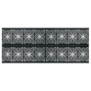 Camco 42833 Reversible Outdoor Mat 8' X 20' Charcoal Botanical - All