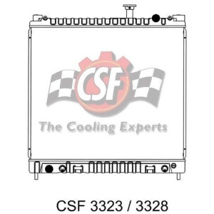 Radiator-2 Row All Aluminum High Performance Csf 3328 - All