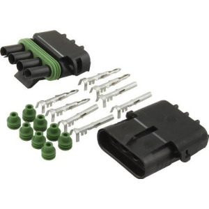 Weather Pack Connector Kit 4-Pin Flat - All