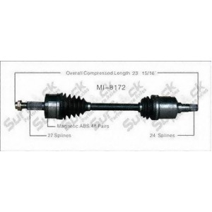 Cv Axle Shaft-New Front Right SurTrack Mi-8172 - All