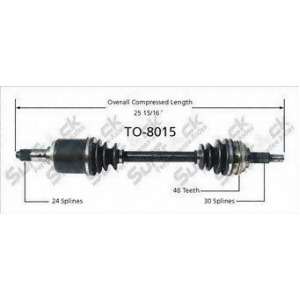 Cv Axle Shaft-New Front Left SurTrack To-8015 - All