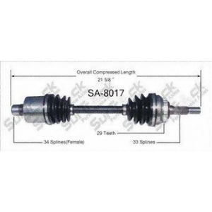 Cv Axle Shaft-New Front Right SurTrack Sa-8017 fits 94-98 Saab 900 - All
