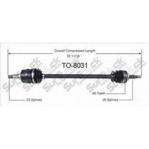 Cv Axle Shaft-New Front Right SurTrack To-8031 - All