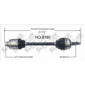 Cv Axle Shaft-New Front Right SurTrack Ho-8180 - All