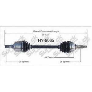Cv Axle Shaft-New Front Left SurTrack Hy-8065 - All