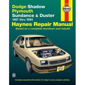 Cengage Learning 30055 Dodge Shadow Ply. Sundance '87'94 Haynes Manuals - All