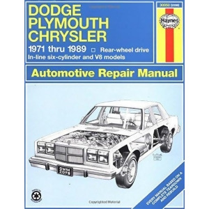 Haynes Manuals N. America Inc. 30050 Dodgeplymouth Chrysler Full-Size Rwd 71- - All