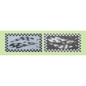 Ming's Mark Hb1 8 X 16 Black Checker Flag Mat - All