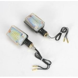 K S Technologies 25-8039 Mini-Stalk Marker Lights Black with Rainbow Lens - All