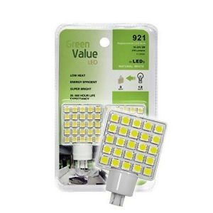 1 2 pk 921 Base Led Replacement Bulb 270 Lum 10-24v Natural White 25008V total 2 bulbs - All