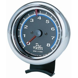 Equus 6078 Chrome Bezel Tachometer Measures 3 3/8-Inches - All