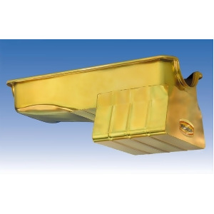 Milodon 30929 Steel Gold Zinc Plated Street And Strip Oil Pan For Ford 429 460 - All