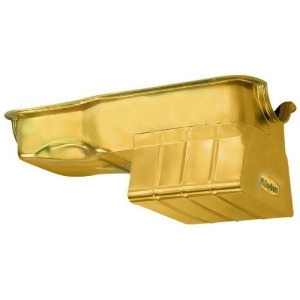 Milodon 30925 Steel Gold Zinc Plated Street And Strip Oil Pan For Ford 302 289 - All