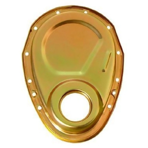 Milodon 65501 Gold Zinc Plated Timing Cover For Small Block Chevy - All