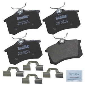 Bendix Cfm1017 Premium Copper Semi-Metallic Brake Pad with Installation Hardware Rear - All