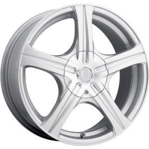 Ultra Slalom 17 Silver Wheel / Rim 5x4.5 5x100 with a 45mm Offset and a 73 Hub Bore. Partnumber 403-7718 45S - All