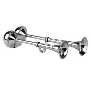 Wolo 125 The Dominiator- Two 2 Stainless Steel Trumpets One - All