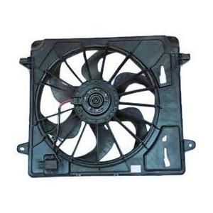 Dual Radiator and Condenser Fan Assembly Tyc 621680 fits 08-11 Jeep Wrangler - All