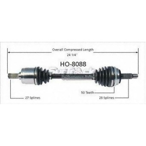 Cv Axle Shaft-New Front Left SurTrack Ho-8088 - All