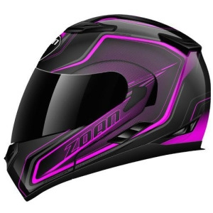 Zoan Flux 4.1 M/c Helmet Comm Ander Gloss Magenta Pink Xxl - All