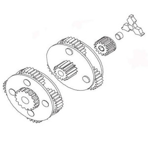 Nachman Ac-12002K Replacement Gear Kit For 6212002 Winch - All