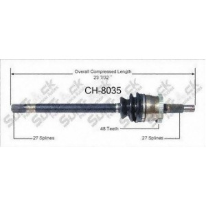 Cv Axle Shaft-New Front Left SurTrack Ch-8035 fits 99-04 Jeep Grand Cherokee - All