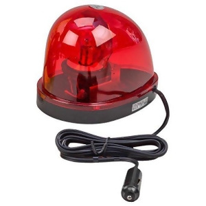 Wolo 3210-R Emergency 1 Rotating Warning Light Red Lens Magnet Mount - All