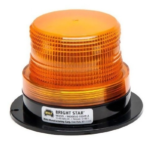 Wolo 3350P-a Bright Star Permanent Mount Strobe Light Amber Lens - All