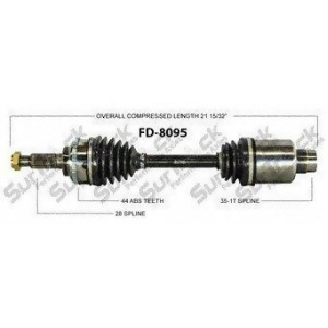 Cv Axle Shaft-New Front Right SurTrack Fd-8095 - All