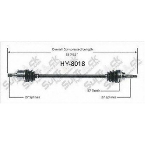 Cv Axle Shaft-New Front Right SurTrack Hy-8018 - All