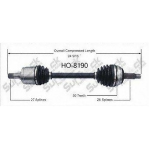 Cv Axle Shaft-New Front Left SurTrack Ho-8190 fits 02-06 Acura Rsx - All