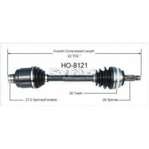 Cv Axle Shaft-New Front-Left/Right SurTrack Ho-8121 - All