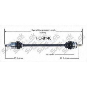 Cv Axle Shaft-New Front Left SurTrack Ho-8140 - All