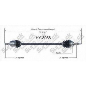 Cv Axle Shaft-New Front Right SurTrack Hy-8088 - All