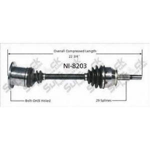 Cv Axle Shaft-New Front-Left/Right SurTrack Ni-8203 - All