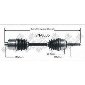 Cv Axle Shaft-New Front-Left/Right SurTrack Sn-8005 - All