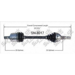 Cv Axle Shaft-New Front Left SurTrack Sn-8017 fits 04-07 Saturn Vue - All
