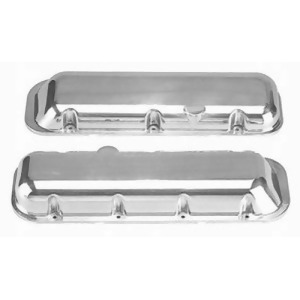 Polished Aluminum Bb Chevy Short Valve Cover Pla - All