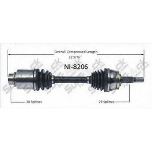 Cv Axle Shaft-New Front Right SurTrack Ni-8206 fits 03-07 Murano - All
