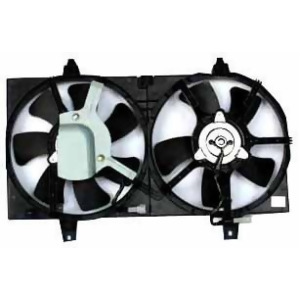 Dual Radiator and Condenser Fan Assembly Tyc 620020 fits 00-01 Sentra - All