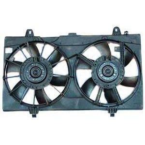 Dual Radiator and Condenser Fan Assembly Tyc 621770 fits 07-12 Sentra - All