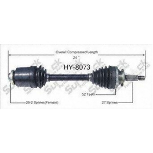 Cv Axle Shaft-New Front Right SurTrack Hy-8073 fits 01-06 Santa Fe - All
