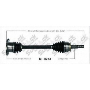Cv Axle Shaft-New Rear-Left/Right SurTrack Ni-8243 fits 05-12 Pathfinder - All