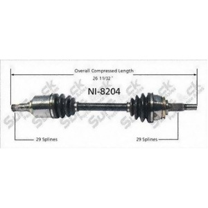 Cv Axle Shaft-New Front Left SurTrack Ni-8204 fits 03-07 Murano - All