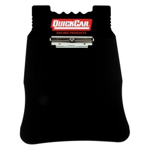 Quickcar Racing Products 51-043 Black Acrylic Clipboard With Stop Watch Mounts - All