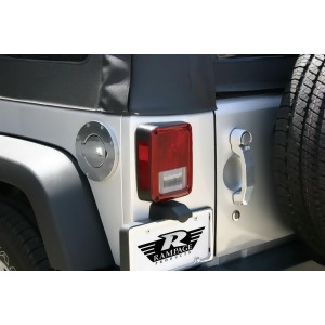 Rampage 85001 Billet Style Fuel Door Cover Fits 07-18 Wrangler Jk - All