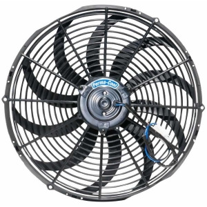 Perma-cool 18126 16 Electric Fan Chrome with Black Blades - All