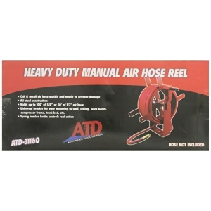 Atd Tools 31160 Manual Air Hose Reel - All