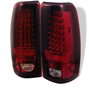 Spyder Auto 5002068 Led Tail Lights; Uses Stock Bulbs; Pair; Red/Clear; - All