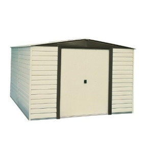 Arrow Vd1012-d1 Vinyl Coated Dallas 10-Feet by 12-Feet Steel Storage Shed - All